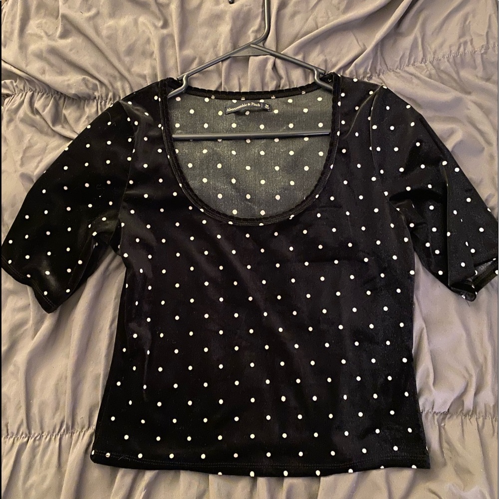 A&F ✨ like new! Polka Dot Crop